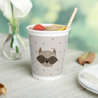 Gobelets En Papier Vasos De Papel Baby Shower, Animales del Bosque