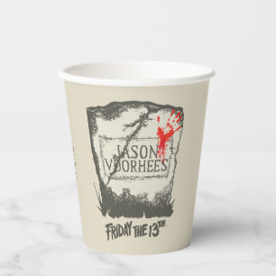 Gobelets En Papier Vendredi 13 Pierre de tête de Jason Voorhees