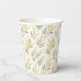 Gobelets En Papier Verre jetable en carton jaune