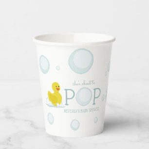Gobelets En Papier Vers Pop Rubber Duck Bubbles Baby shower