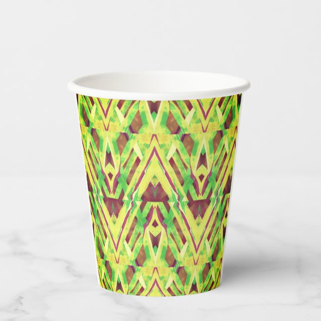 Gobelets En Papier Vert et marron (Recto)