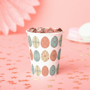 Gobelets En Papier Vibes de printemps - Coupe de papier de Pâques ave