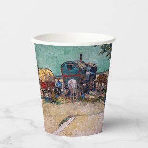 Gobelets En Papier Vincent van Gogh - Caravanes, campement de gitans