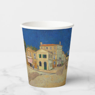 Gobelets En Papier Vincent van Gogh - La Maison Jaune / La Rue