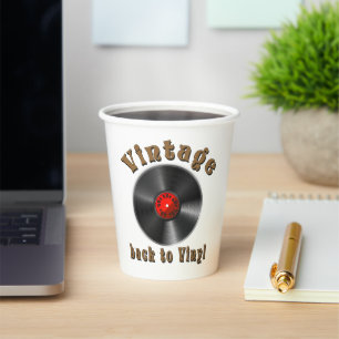 Gobelets En Papier Vintage - Back to Vinyl, the record is back
