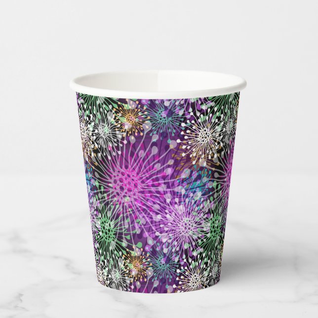 Gobelets En Papier Vivid Spotty Motif (Gauche)