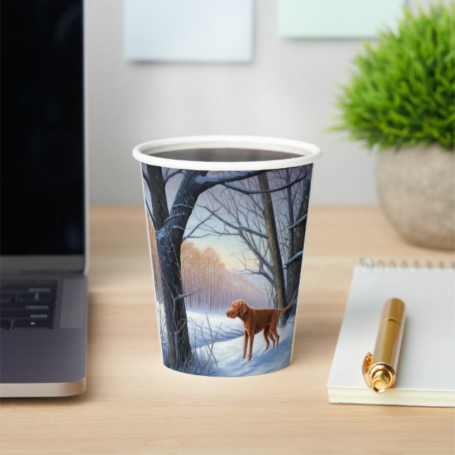 Gobelets En Papier Vizla Laisser neiger Noël (Insitu)