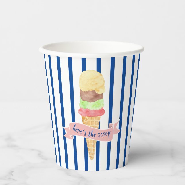 Gobelets En Papier Voici la tasse de papier Scoop (Recto)