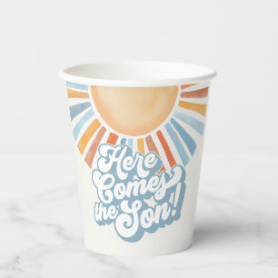 Gobelets En Papier Voici le Son Sunshine Boy Baby shower Party