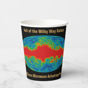 Gobelets En Papier Voile de la galaxie de la Voie lactée sur l'univer