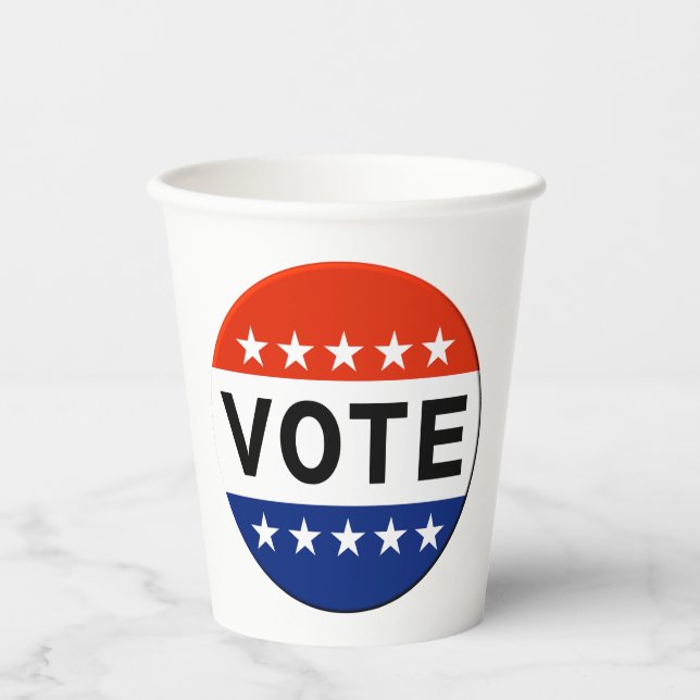 Gobelets En Papier Vote 2026 Élection de mi-mandat (Recto)