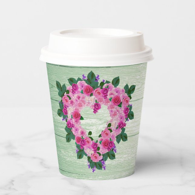 Gobelets En Papier Votre Cœur Magnifique (Recto)