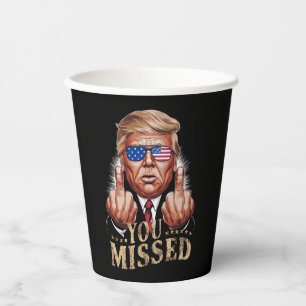 Gobelets En Papier Vous avez manqué l'élection américaine de Donald T