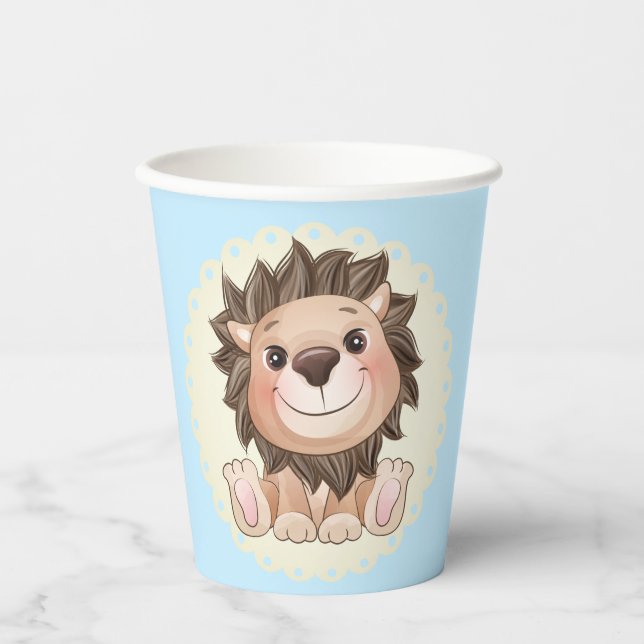 Gobelets En Papier Vous êtes Grrreat Cute Lion Baby Boy tasse de papi (Recto)