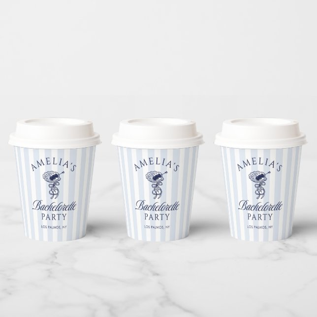 Gobelets En Papier Week-end de célibataire avec cocktail dessiné à la (Multi)