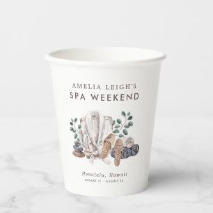 Gobelets En Papier Week-end spa Bachelorette