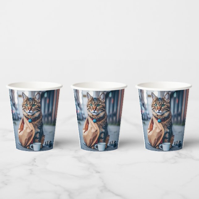 Gobelets En Papier Whisker Wonders and Supporting Stray Pets in need (Multi)