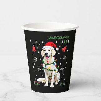 Gobelets En Papier White Boxer Dog Ugly Christmas Sweater Funny Xmas 
