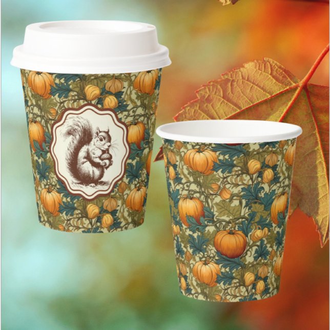 Gobelets En Papier William Morris Citrouille écureuil tasse de papier (Autumn entertaining made easy!)