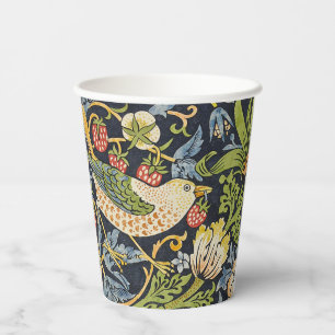 Gobelets En Papier William Morris - Fraise Thief Motif Floral