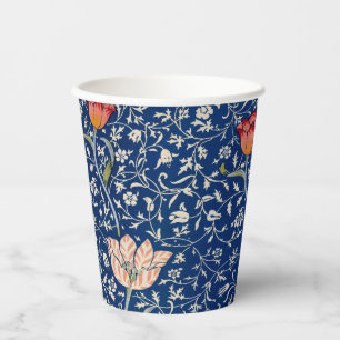 Gobelets En Papier William Morris Medway Floral bleu