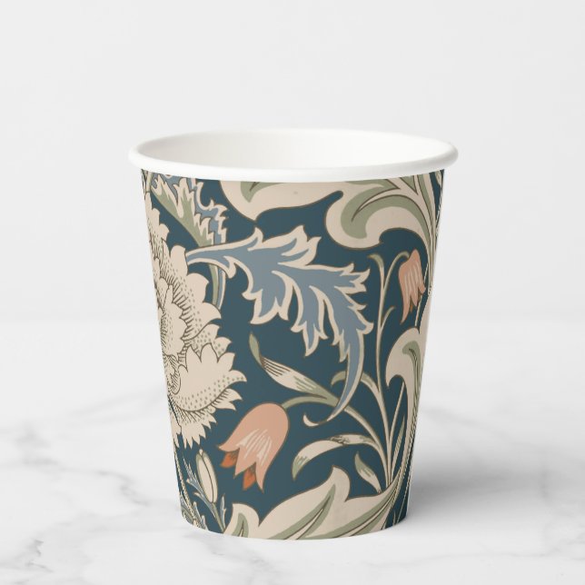 Gobelets En Papier William Morris Severn Floral Garden Flower Classic (Verso)