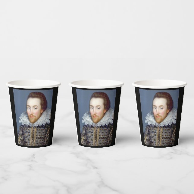 Gobelets En Papier William Shakespeare Thème (Multi)