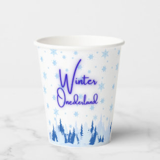 Gobelets En Papier Winter Onederland First Birthday Party Cups