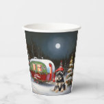 Gobelets En Papier Winter Schnauzer Caravan Christmas Adventure<br><div class="desc">Laissez-vous tenter par la magie d'une nuit d'hiver enneigée alors qu'une caravane glisse gracieusement à travers le paysage illuminé par la lune. La beauté sereine de la neige scintillante et l'éclat enchanteur de la lune créent une scène captivante, promettant une aventure de Noël inoubliable remplie de chaleur, de joie et...</div>