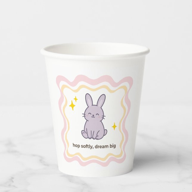 Gobelets En Papier Wonky Zoo Bunny  - Paper Cup (Recto)