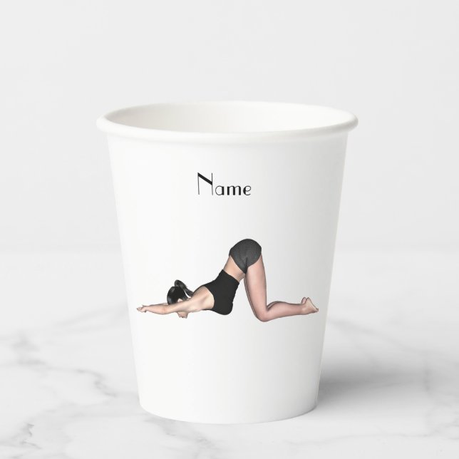 Gobelets En Papier Yoga Poses Thunder_Cove (Recto)
