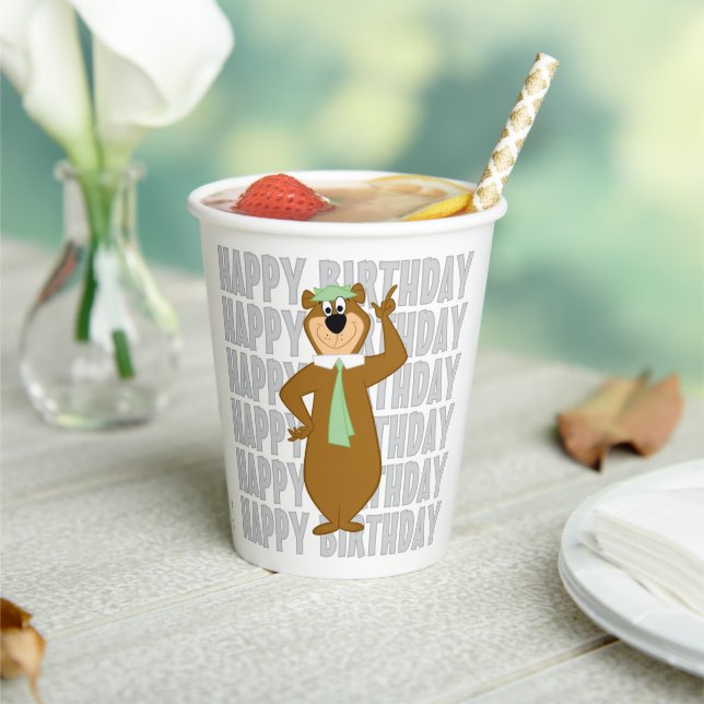 Gobelets En Papier Yogi "Plus Intelligent Que L'Ours Moyen" (Insitu)