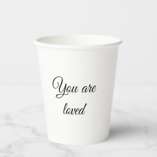 Gobelets En Papier You are loved sun motivation quote mindful blessed