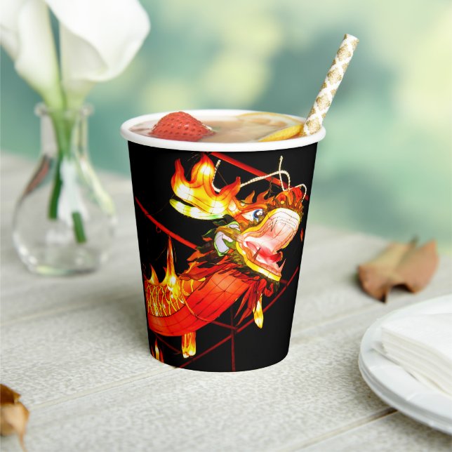 Gobelets En Papier Zhulong dragon de feu  (Insitu)