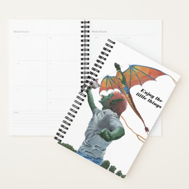 Goblin Flying Dragon Kite Imaginaire Planner (Devant avec enveloppe)