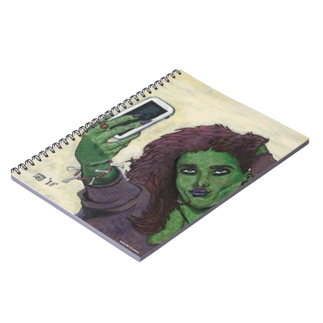 Goblin Girl Téléphone Cellulaire Selfie Carnet Spi (Côté gauche)