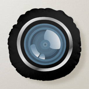 Gocha ! Coussin rond de lentilles de caméra
