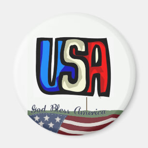 God Bless America Magnet