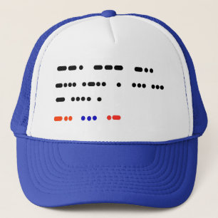 God Bless The USA Morse Code Casquette