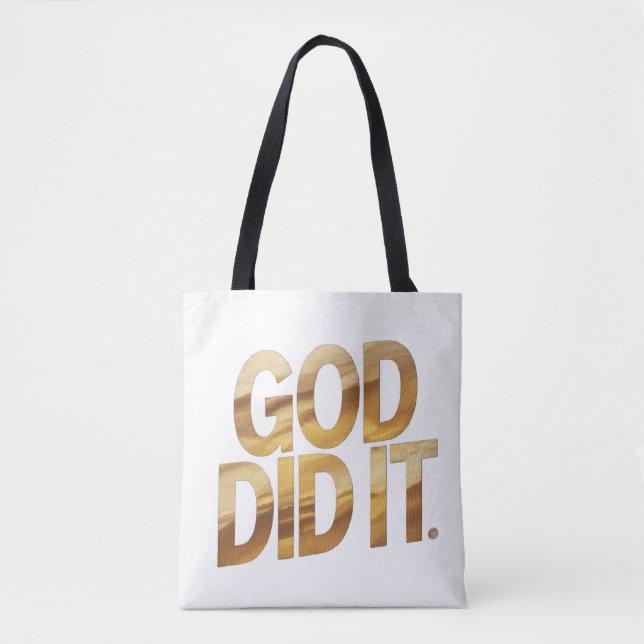 God Did It – Faith-Inspired Christian Tote Bag (Devant)