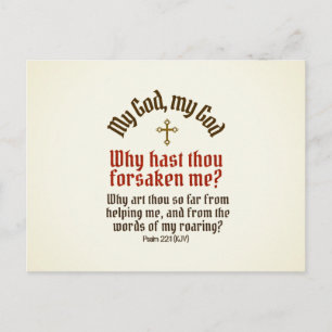 God Forsaken Me - Carte Postale / RSVP / Invitatio