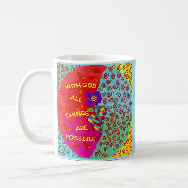 God Power Christian Mug (Gauche)