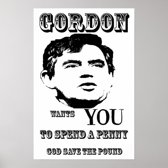 God Save the Pound Gordon Poster Brown Imprimer (Devant)