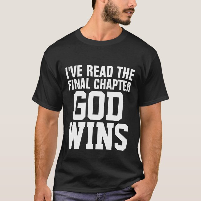 GOD WINS CHRISTIAN T-SHIRT (Devant)