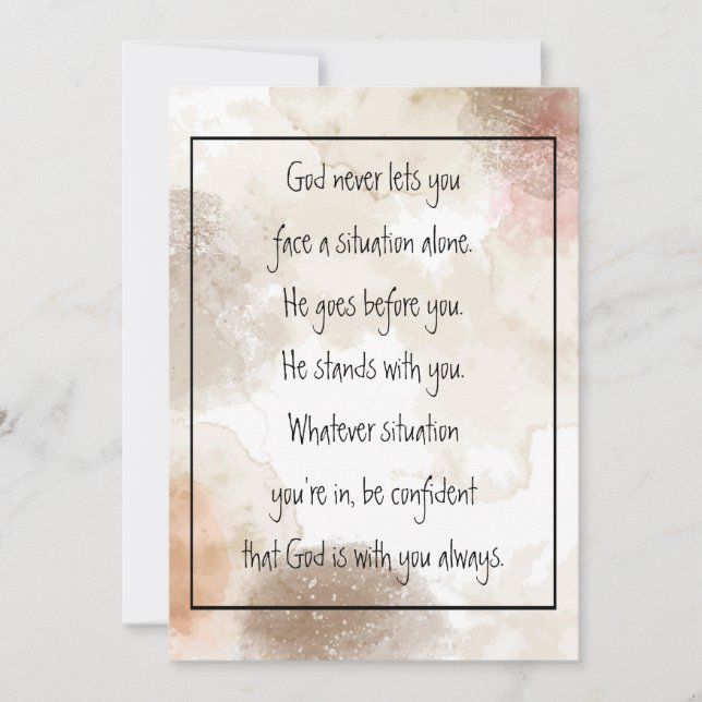God With You Always Never Alone Inspirational   (Devant)