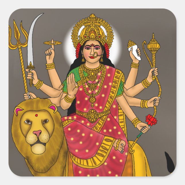 Goddess Durga Sticker (Devant)