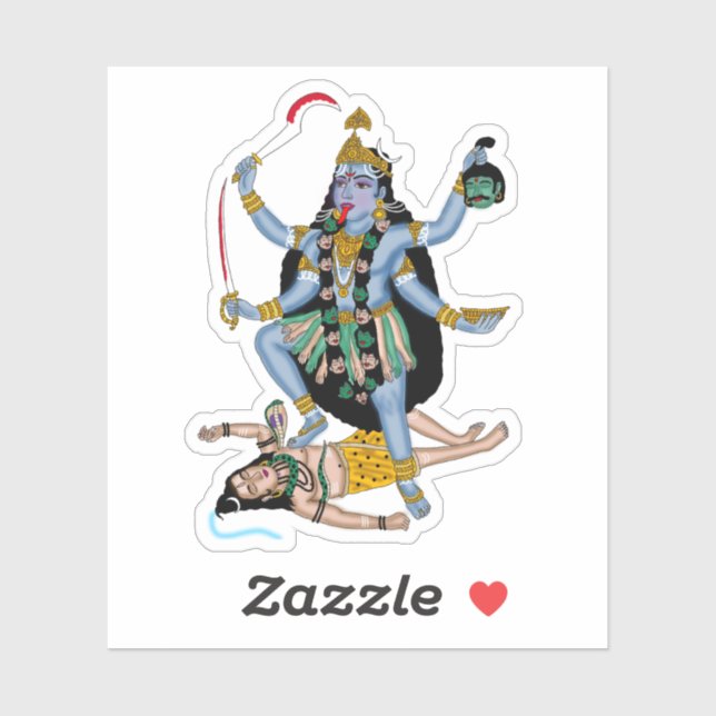 Goddess Kali Sticker (Feuille)