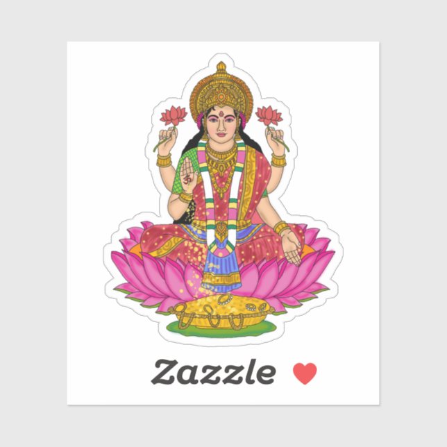 Goddess Lakshmi Sticker Pack (Feuille)