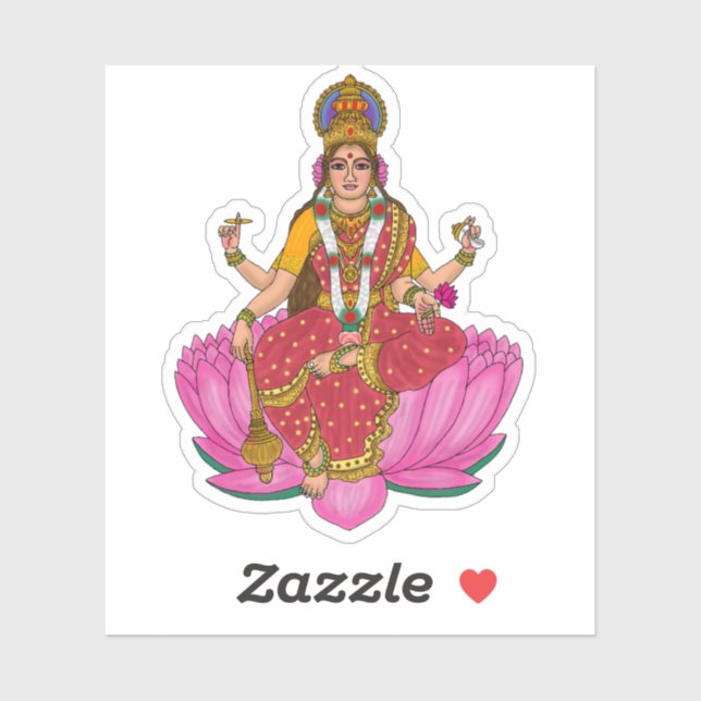 Goddess Siddhidatri Sticker (Feuille)