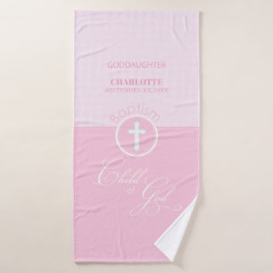 Godgirl Baptême Pink Enfant de Dieu Personnalisé